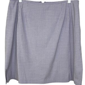 Venezia Jeans vintage purple and white plaid skirt Size 14